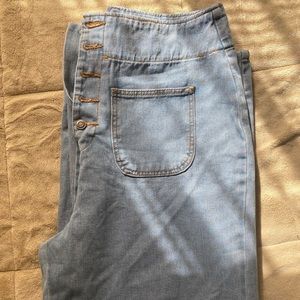 Super Flare Legged High Waisted Jeans Size 14